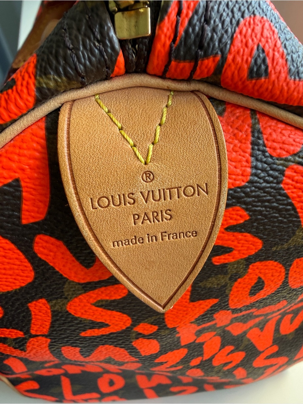 LOUIS VUITTON x Stephen Sprouse Monogram Graffiti Speedy 30 - Orange Handbag Bag - Picture 5 of 16